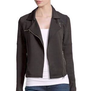 CATHERINE MALANDRINO Runway Black Moto Jacket Size XL